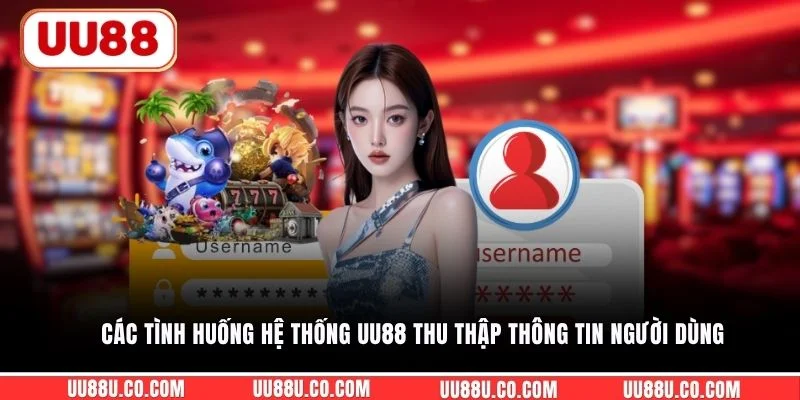 Các tình huống hệ thống UU88 thu thập thông tin người dùng