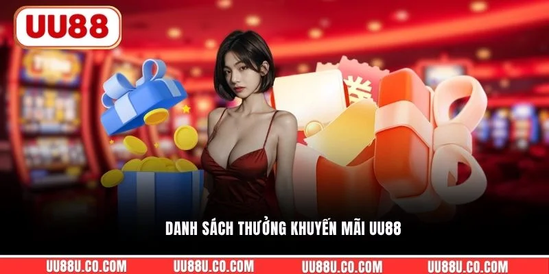 Danh sách thưởng khuyến mãi UU88