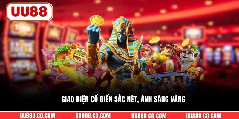 Giao diện cổ điển sắc nét, ánh sáng vàng