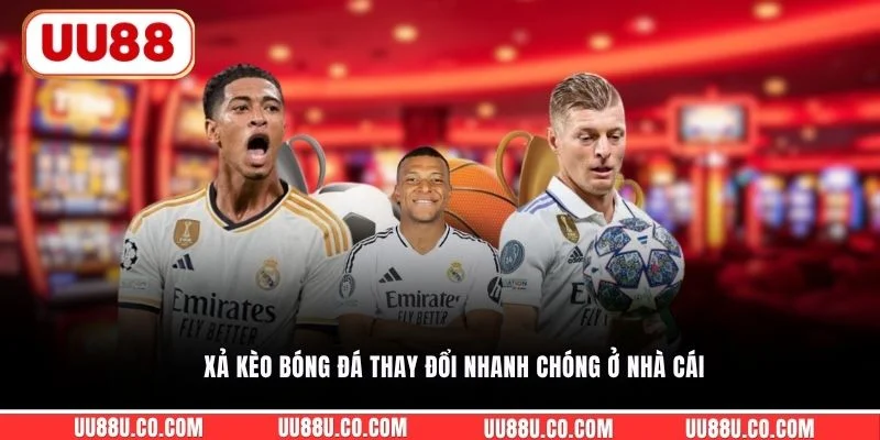 Xả kèo bóng đá thay đổi nhanh chóng ở nhà cái